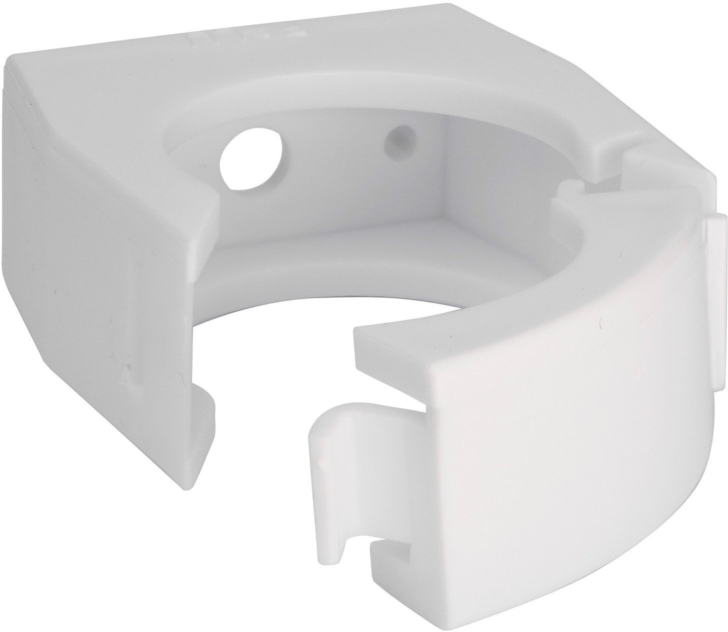 Rørklemme hvit 40mm abs