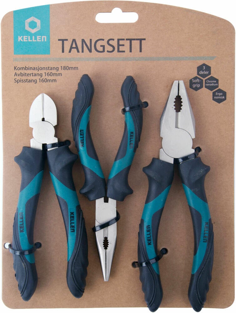 Kellen tangsett 3 deler