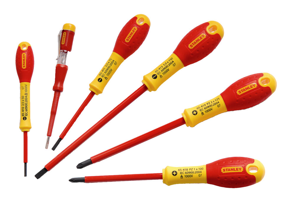 Stanley skrutrekkersett 1000V 6 deler