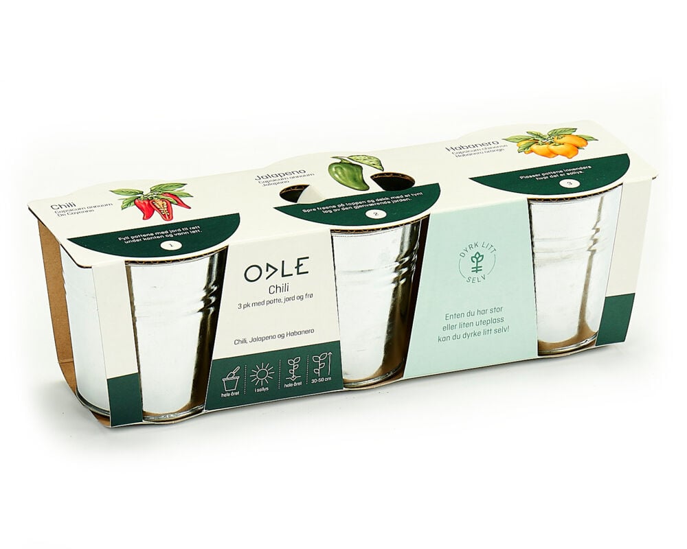 Odle dyrkingsett med chili