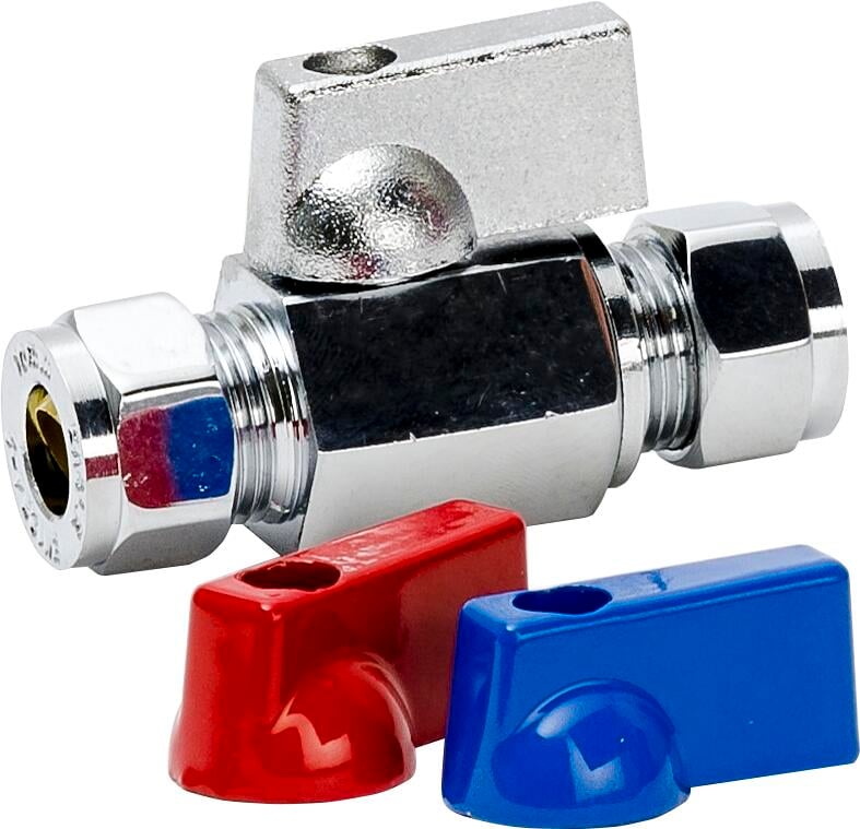 Minikuleventil klemringskobling 10 mm