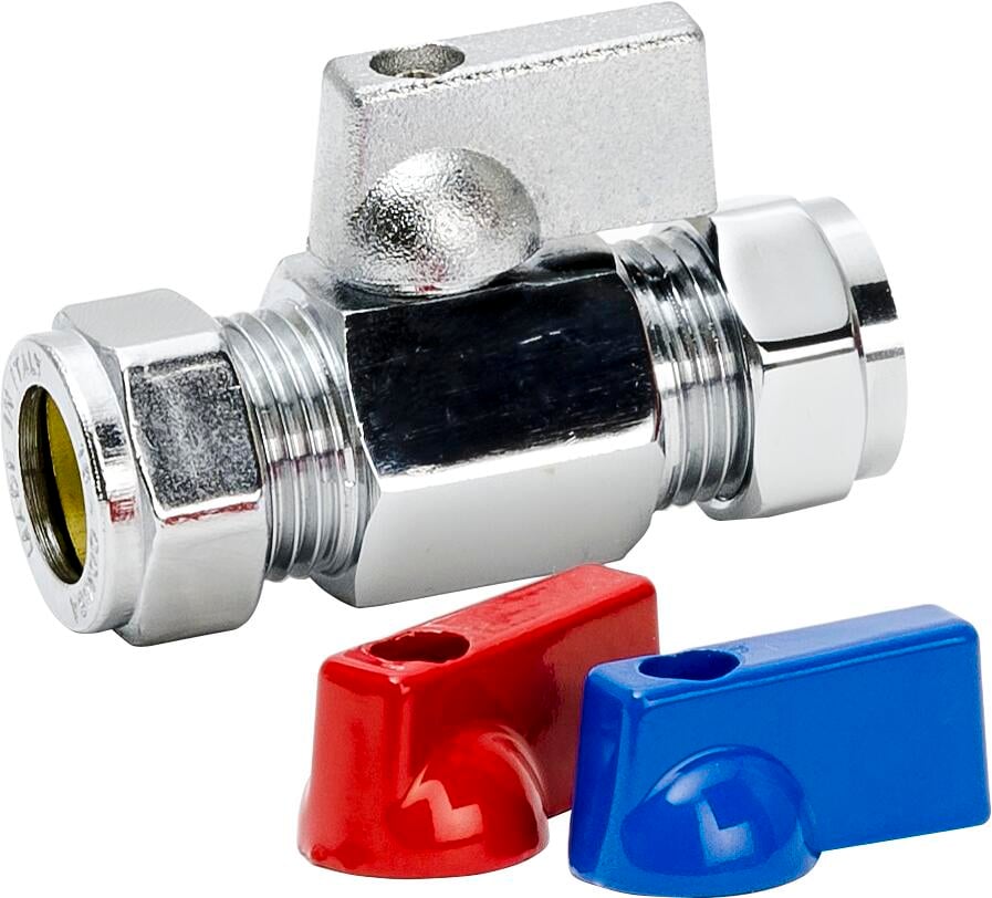 Minikuleventil klemringskobling 15 mm