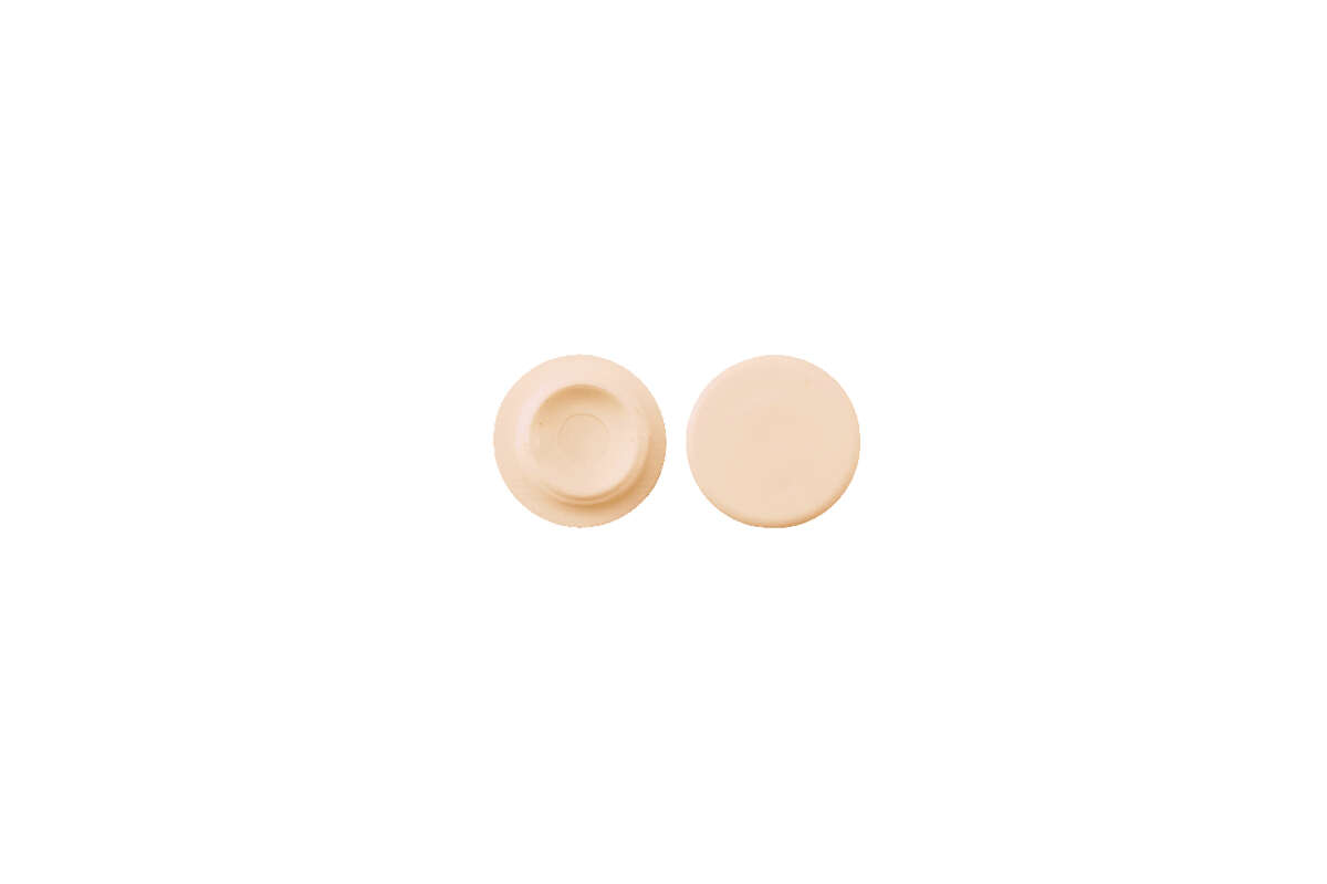 Plastpropp beige 14 mm 20 stk. pr. pk.
