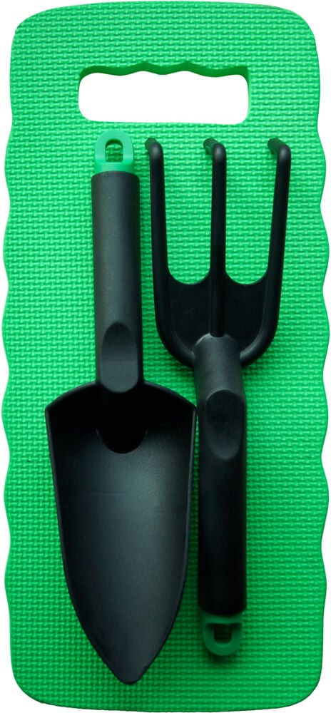 Kellen Garden sett med hageredskap