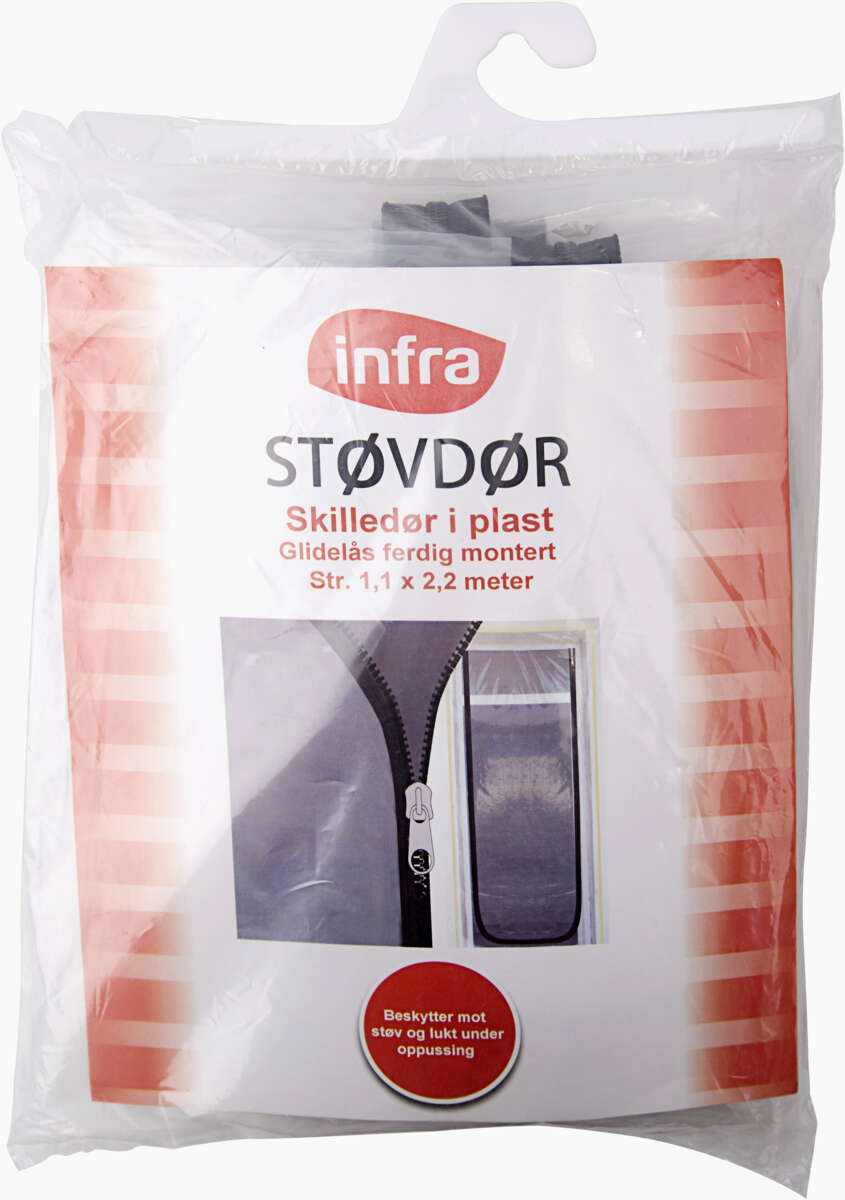 Infra støvdør i plast