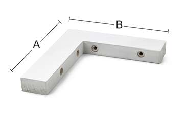 Hyllevinkel 97 Hvit 145x160 mm