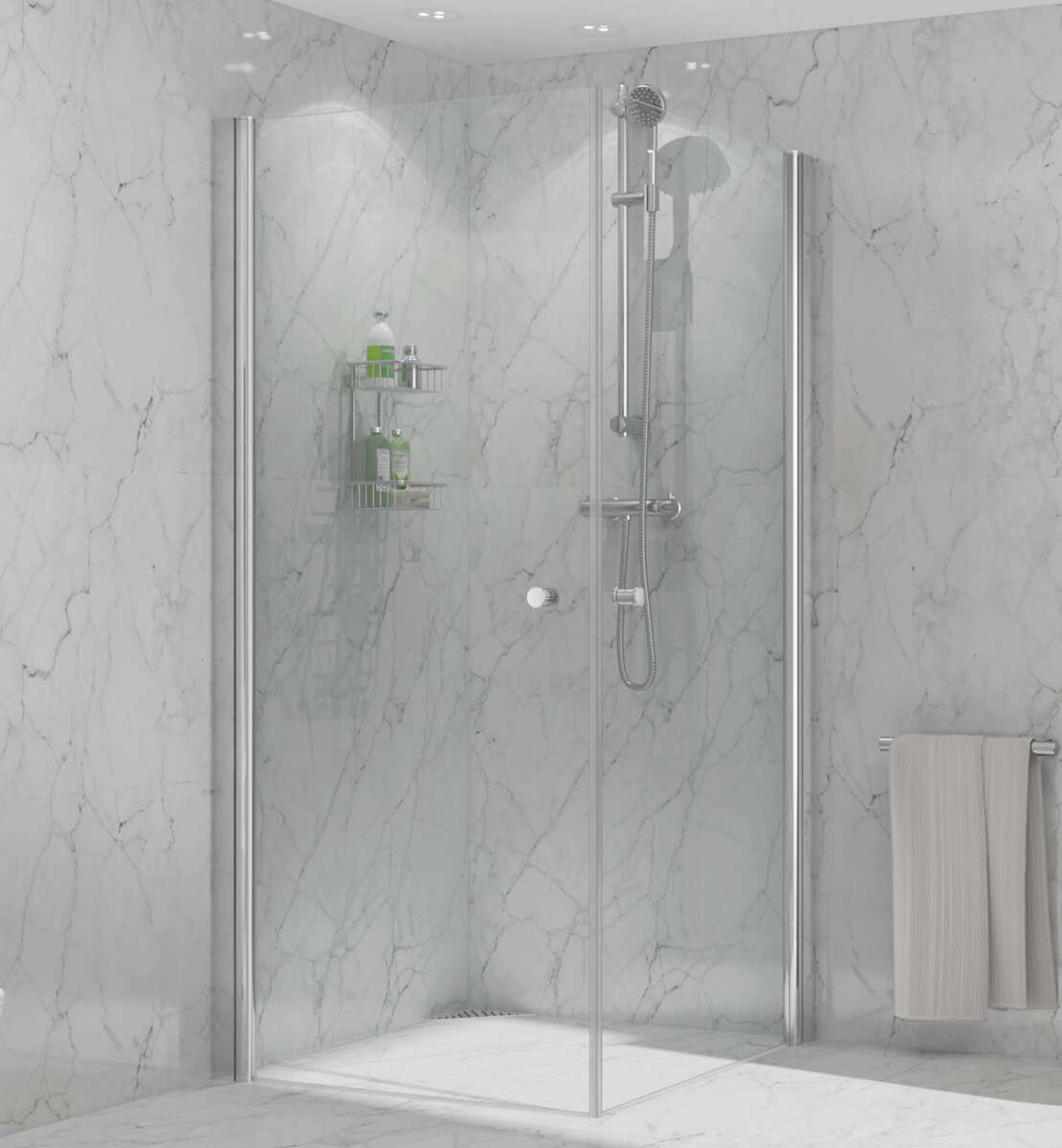 Duxa Harmoni rett dusjdør, 1 stk.