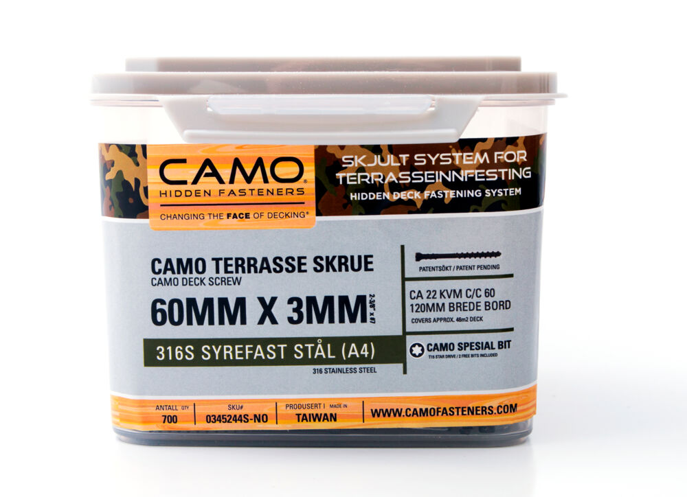 Camo A4 4,2x60 mm freseskrue