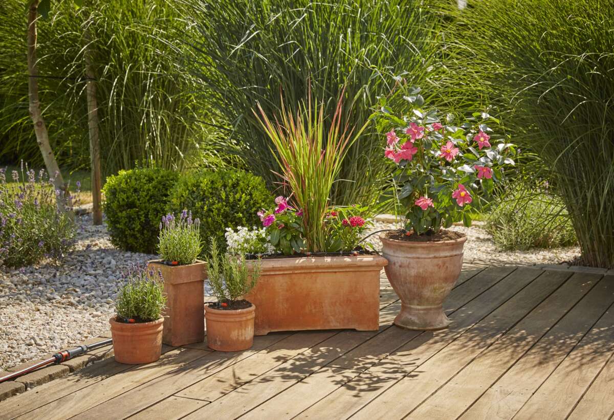 GARDENA dryppvanning sett for blomsterpotter