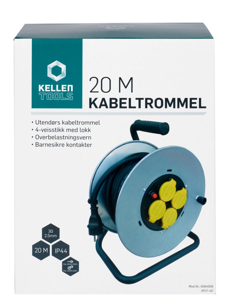 Kellen kabeltrommel 20m