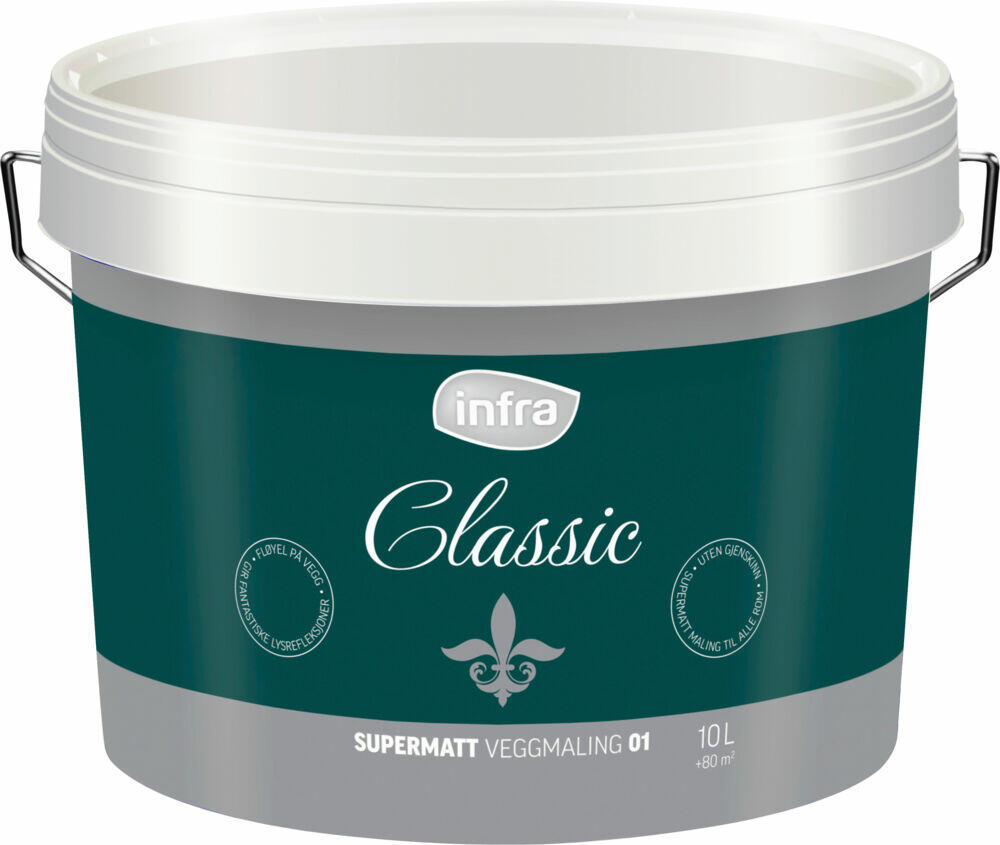 Infra Classic 01/helmatt interiørmaling