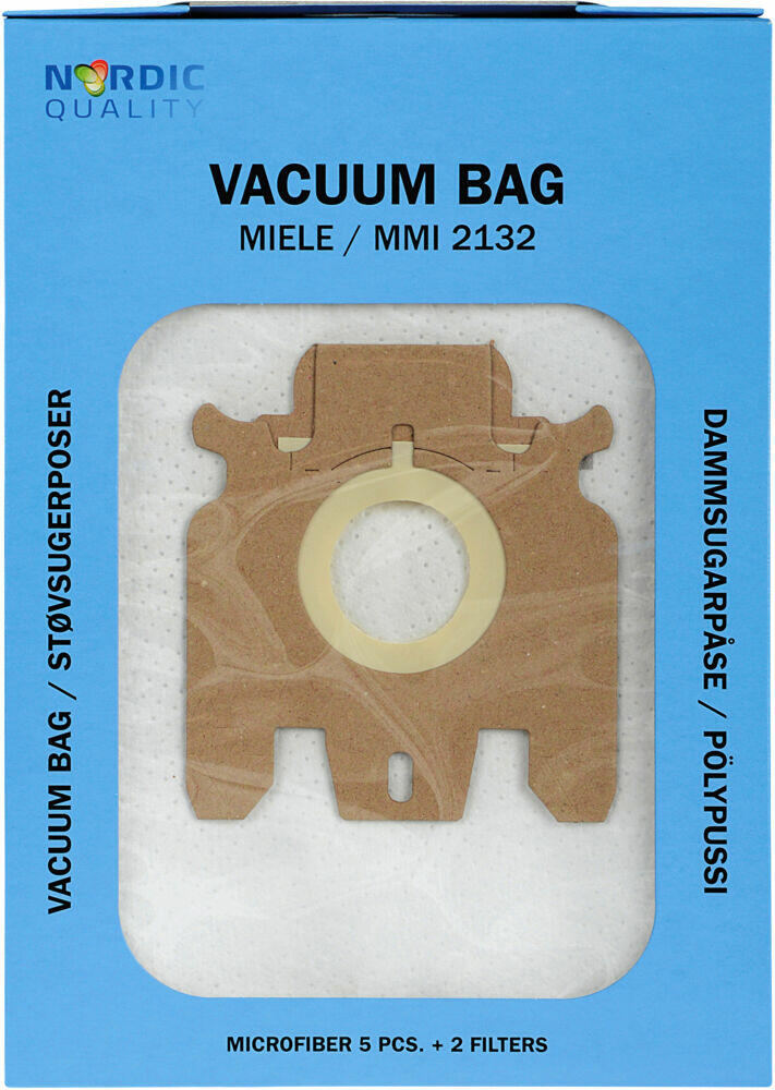 MMI 2132 støvsugerposer 5pk + 2 filter