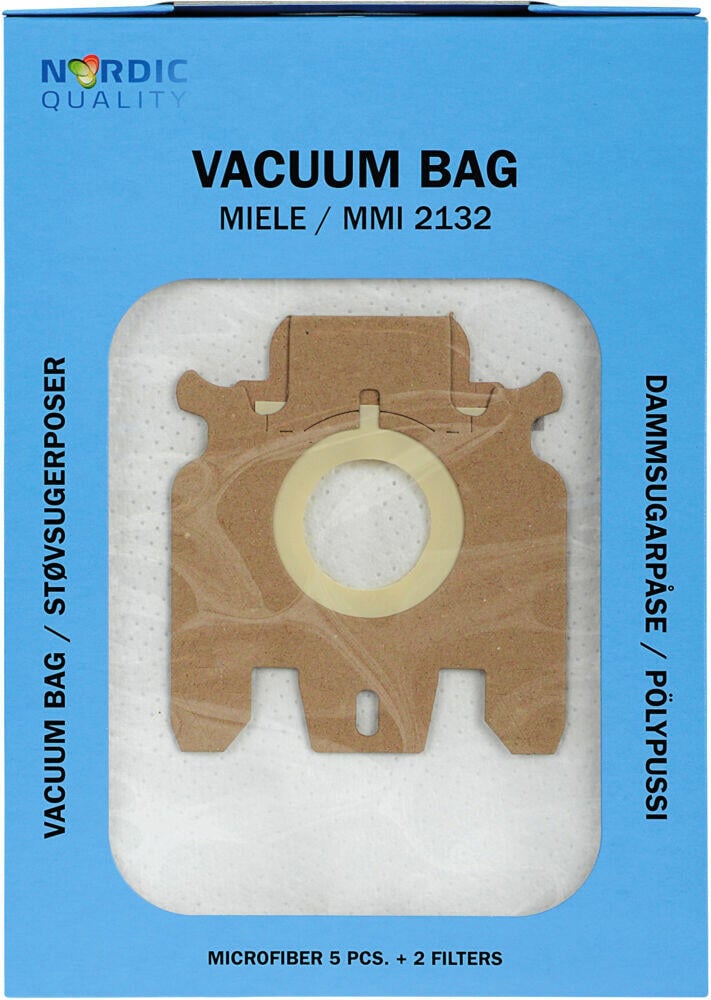 MMI 2132 støvsugerposer 5pk + 2 filter