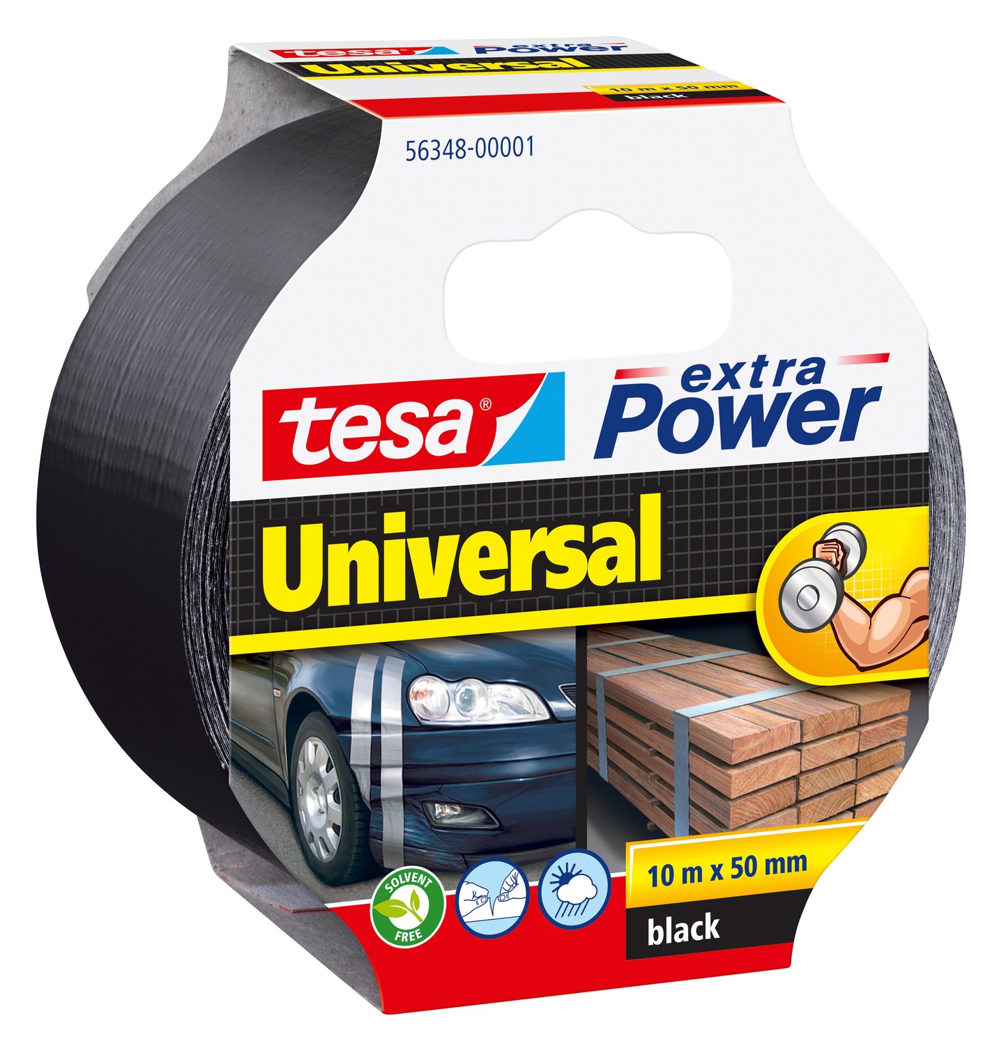 Tesa Lerretstape Universal, svart