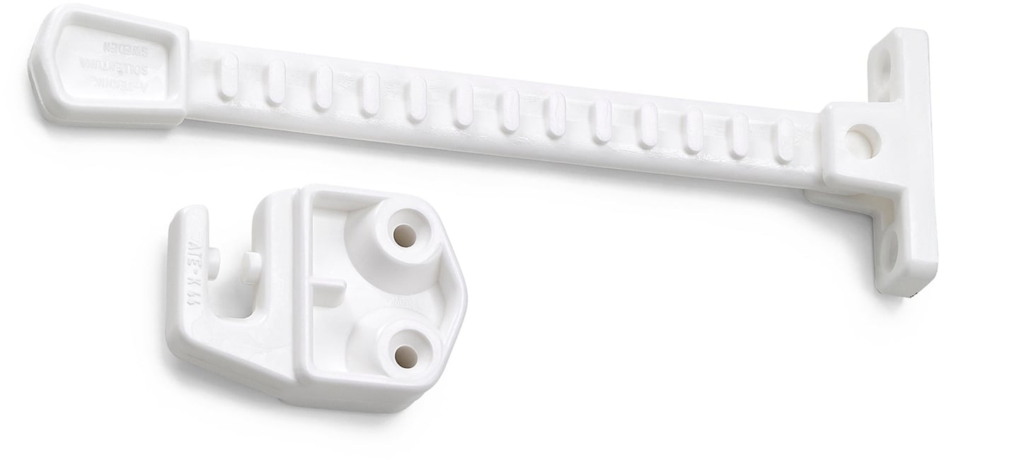 Vindusholder 1224-2 Hvit Plast