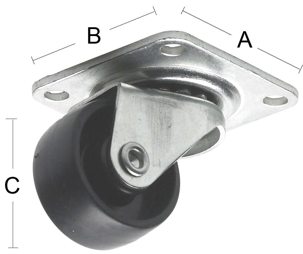 Habo 5348 møbelhjul