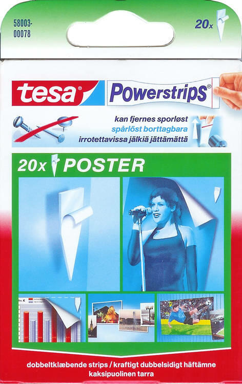 Tesa Powerstrips tosidig tape