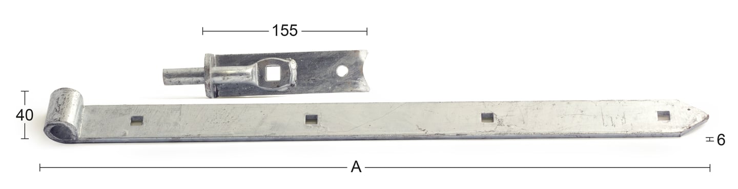 Habo 104 stabelhengsel m/ klostabel
