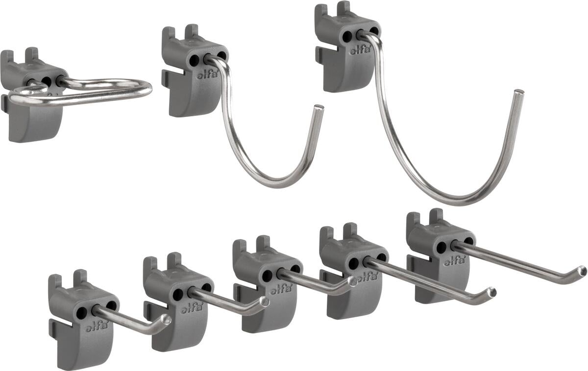 Elfa Classic kroksett 8-pk