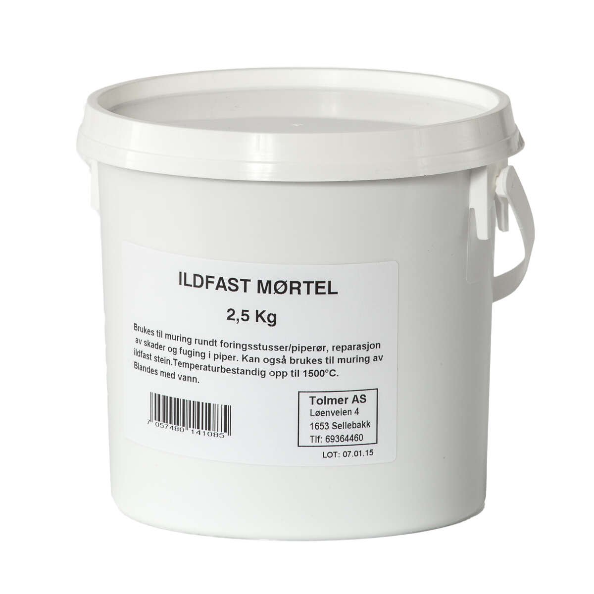 Tolmer ildfast mørtel