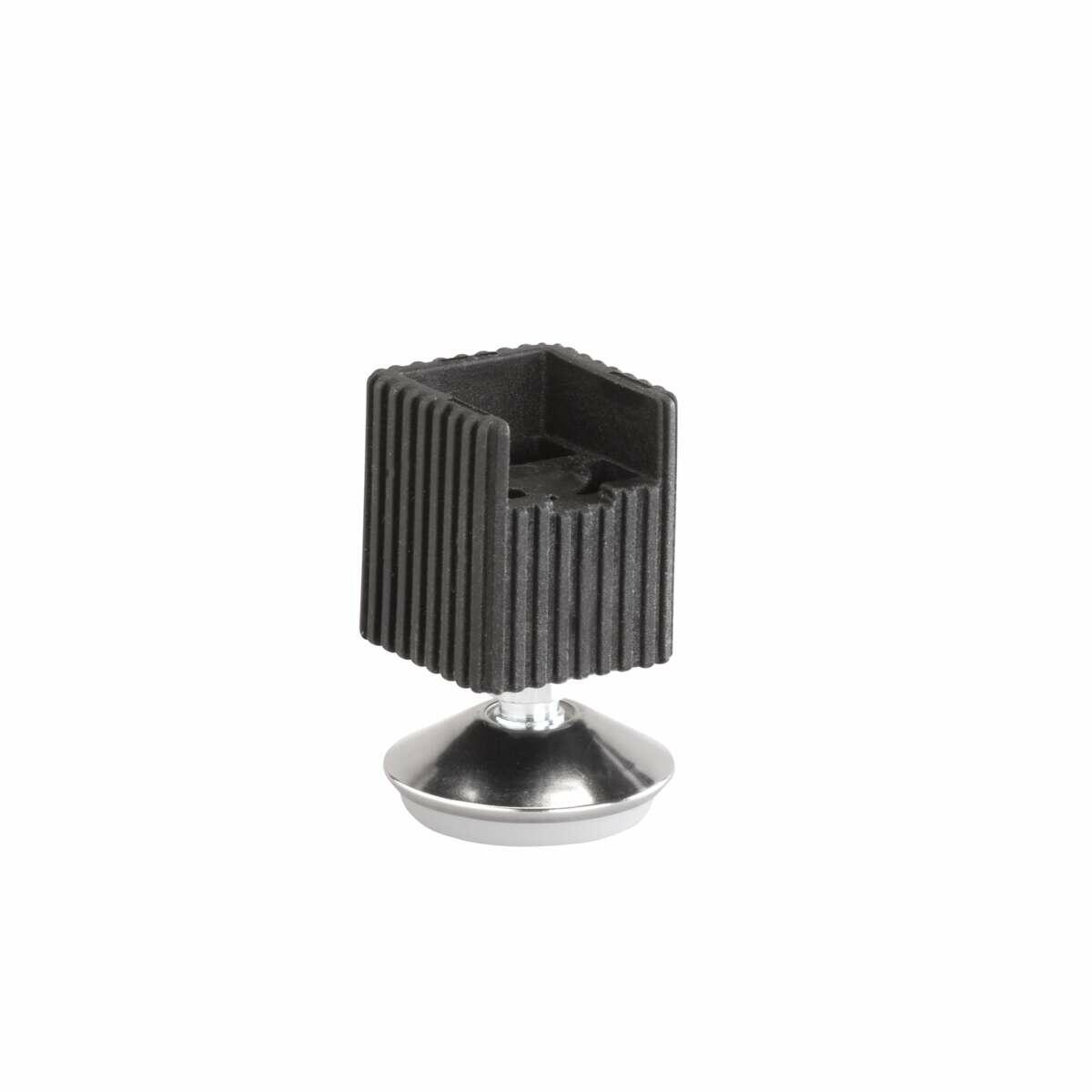 Elfa sort justerbare stativføtter 4-pk