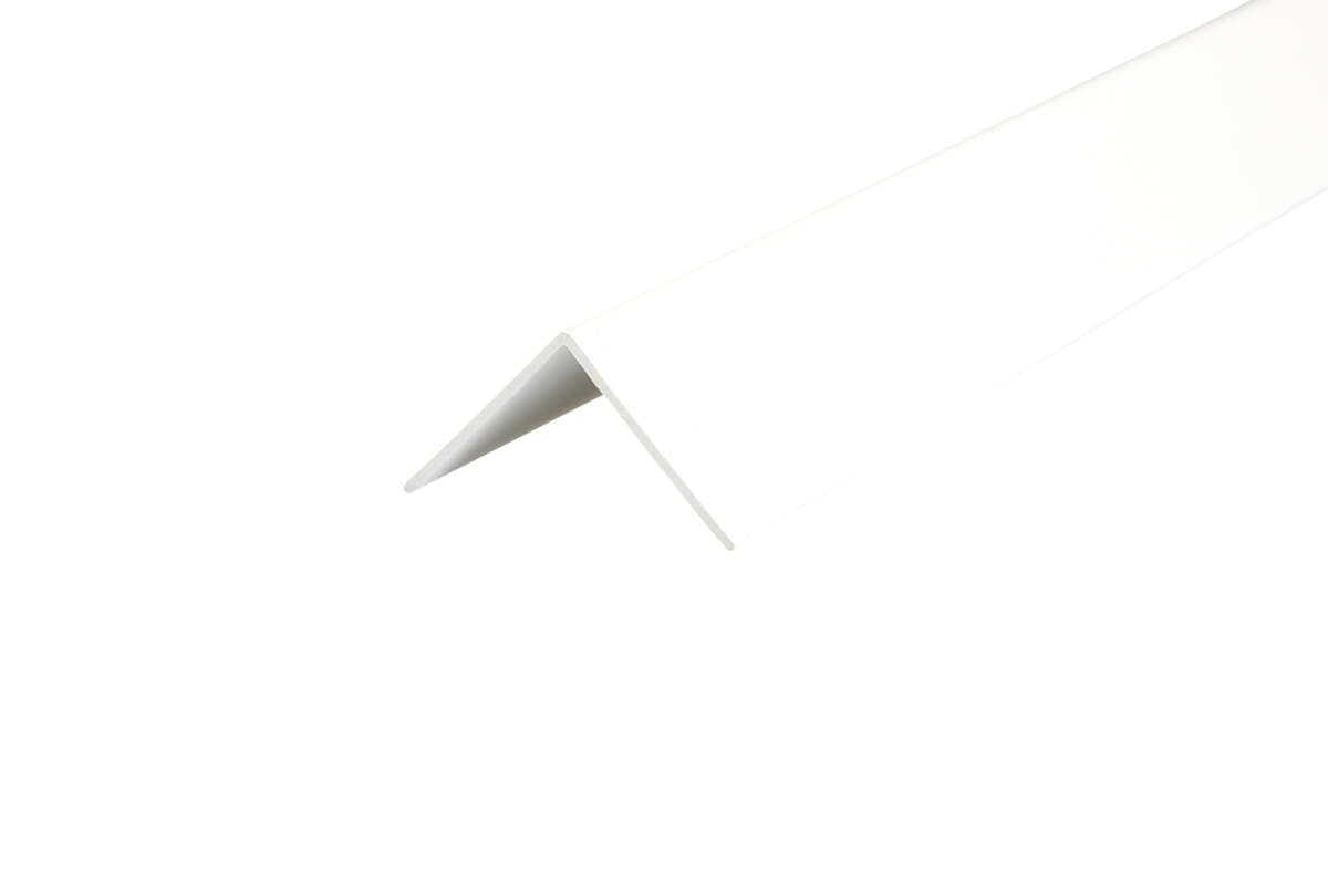 30x030x2600 Vinkellist PVC hvit