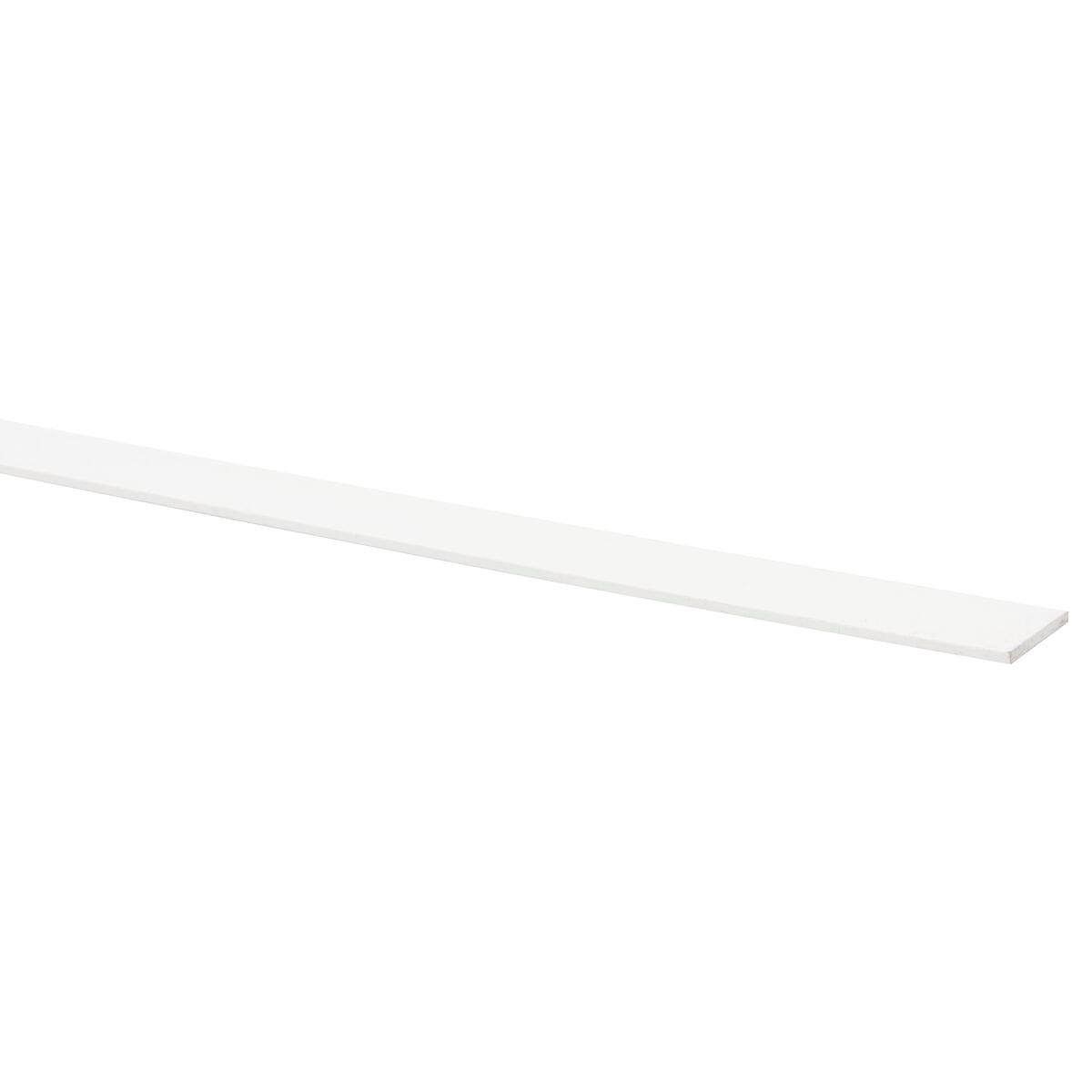 Dekklist 02x020x2600mm, PVC hvit