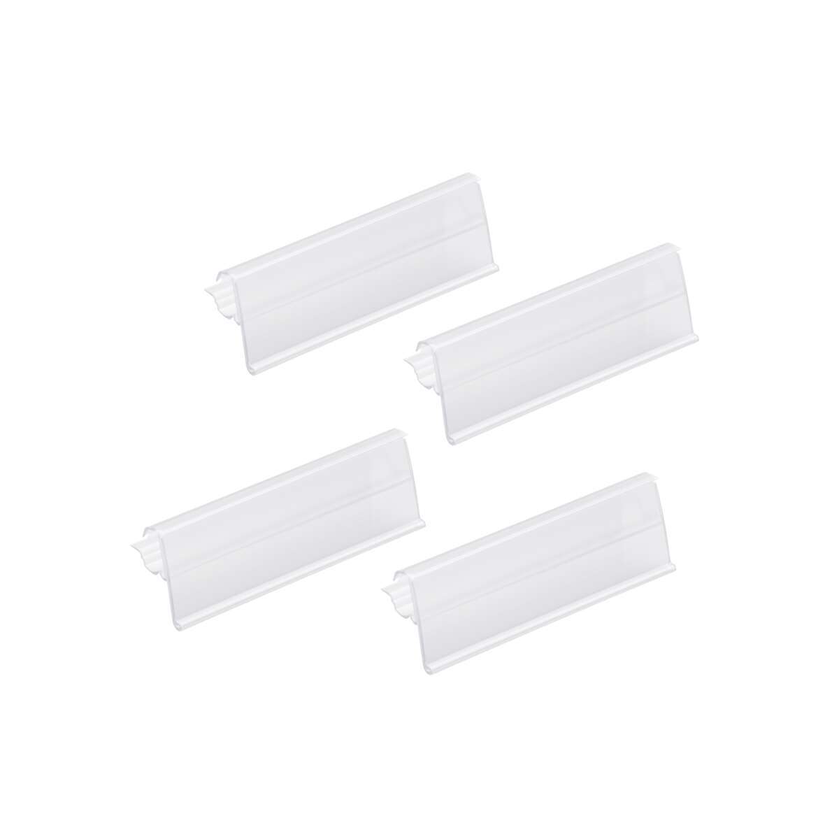 Elfa transparent etikettholder 4-pk