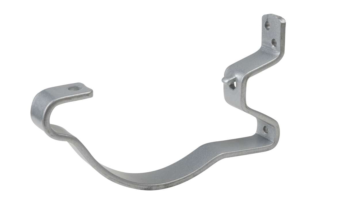 Rennekrok m/lufting stål 125mm silv