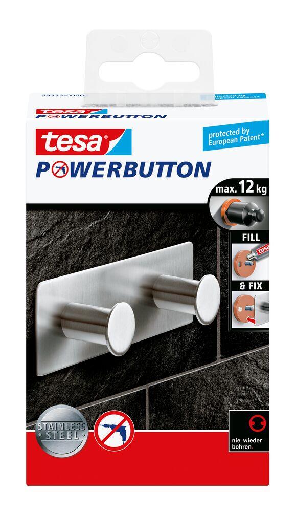 Tesa Powerbutton krok dobbel klassisk