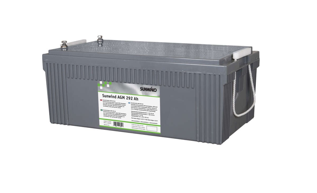 Sunwind AGM 292At 12V batteri