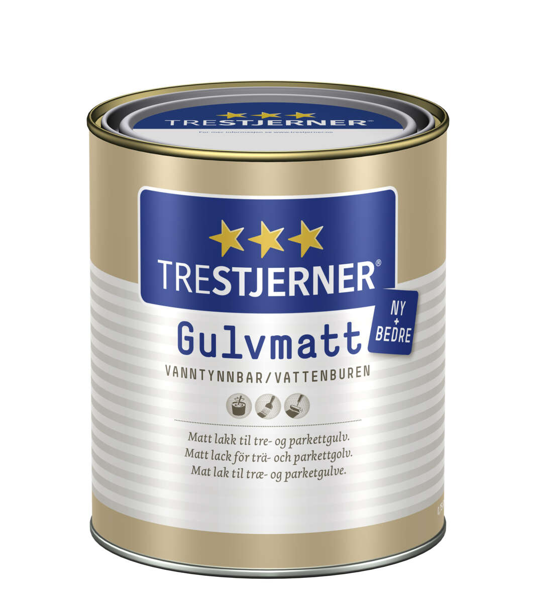 Trestjerner gulvmatt