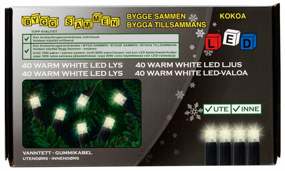 Bygg Sammen 80 LED lysslynge