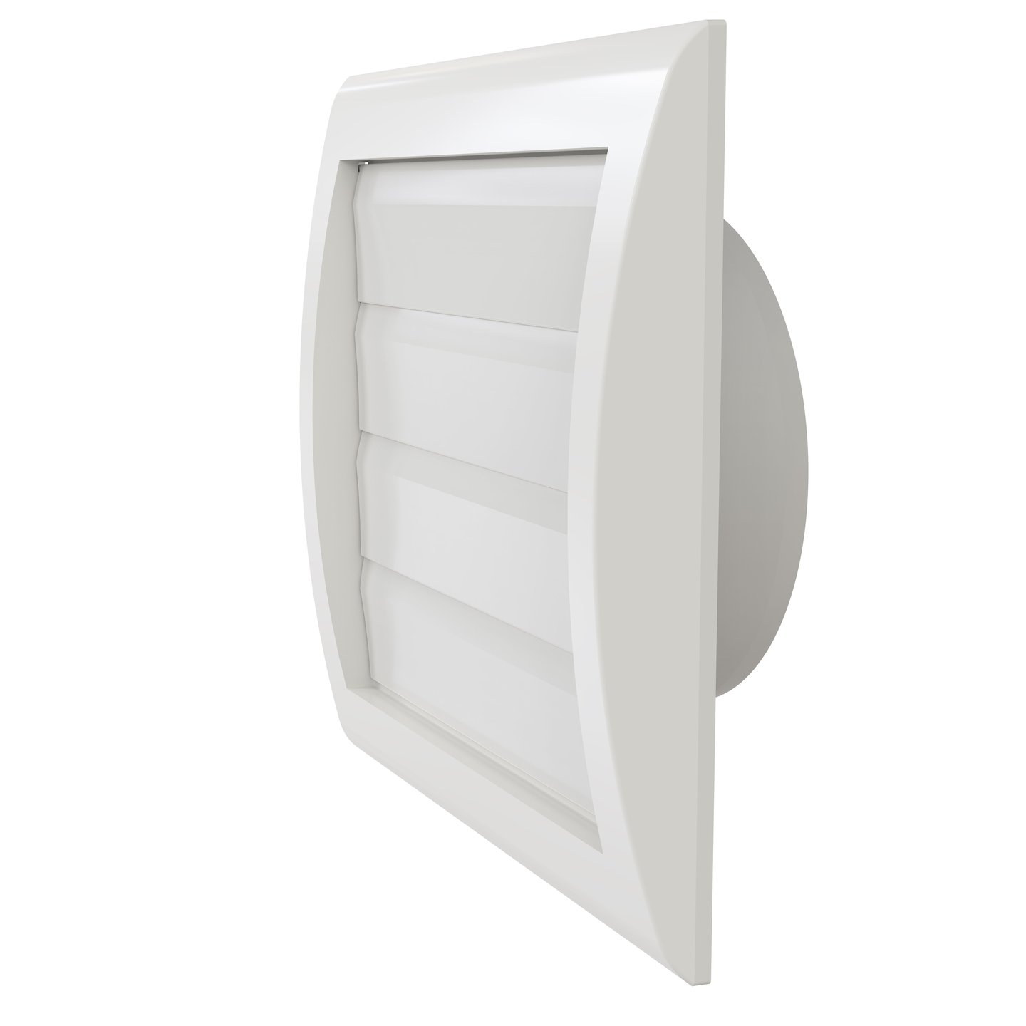 Flexit lamellventil MW 100 m/stuss hvit