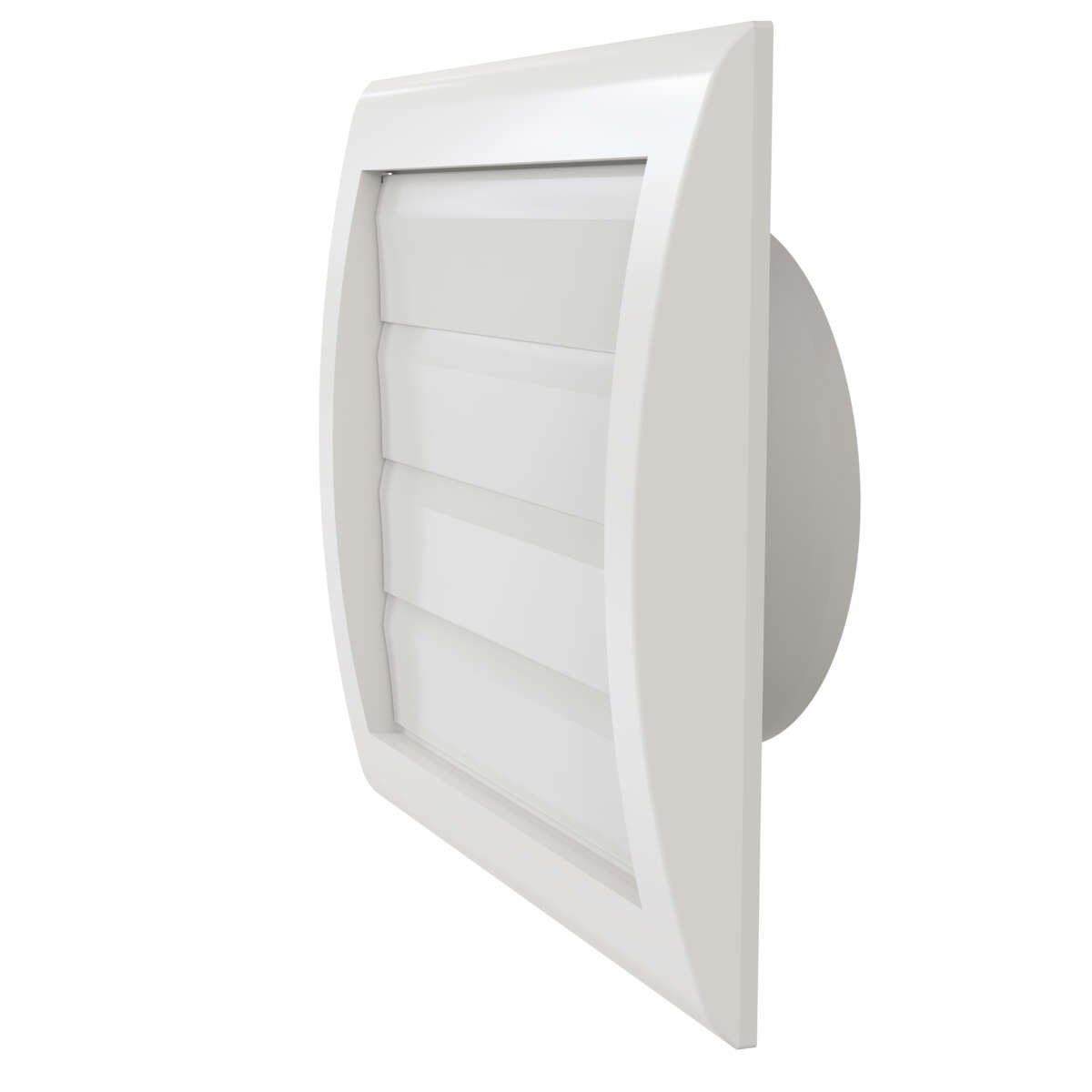 Flexit lamellventil MW 100 m/stuss hvit