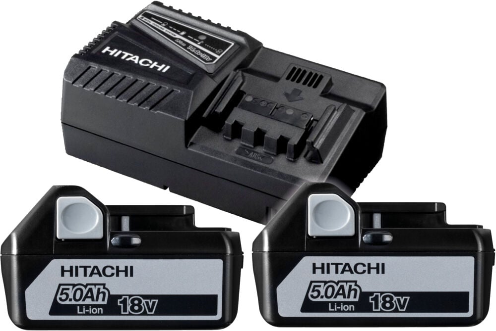 Hitachi 1850/UC18YFSL 2 batteri og lader
