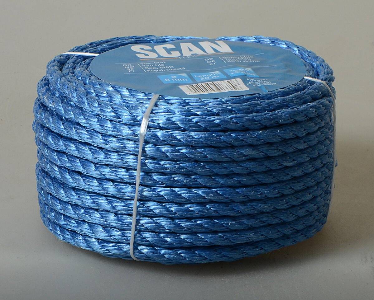 Tau PP spilttfiber 8mmx30 meter