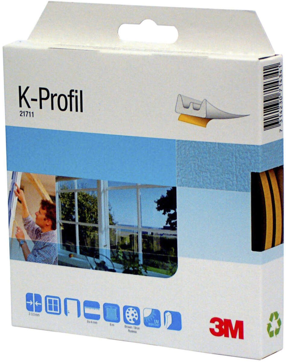 3M™ 21710 K-profil EPDM tetningslist