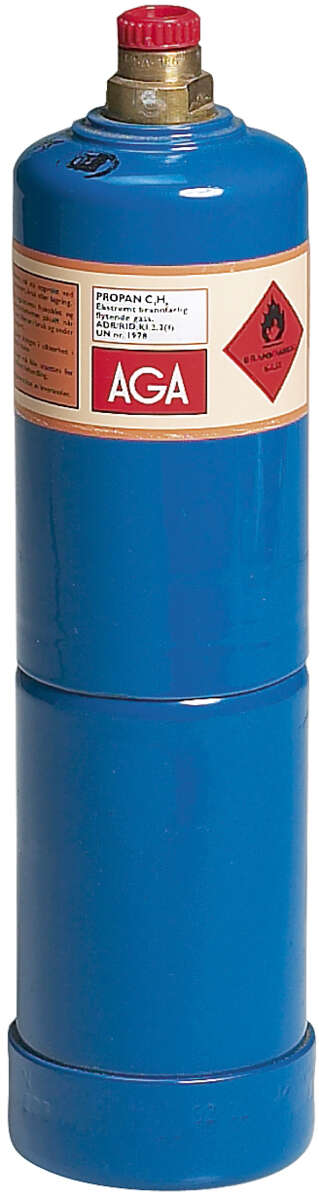 Aga propanfylling for stålbeholder blå