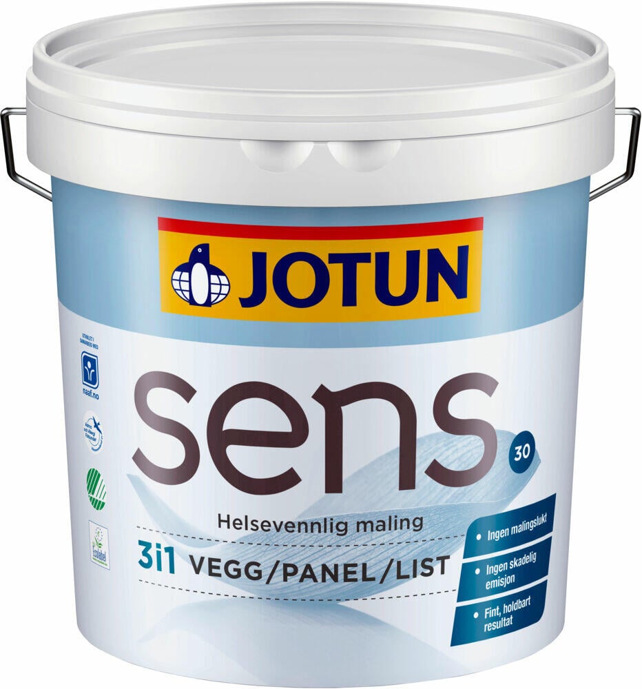 Jotun Sens Vegg/Panel/List 30/halvblank interiørmaling