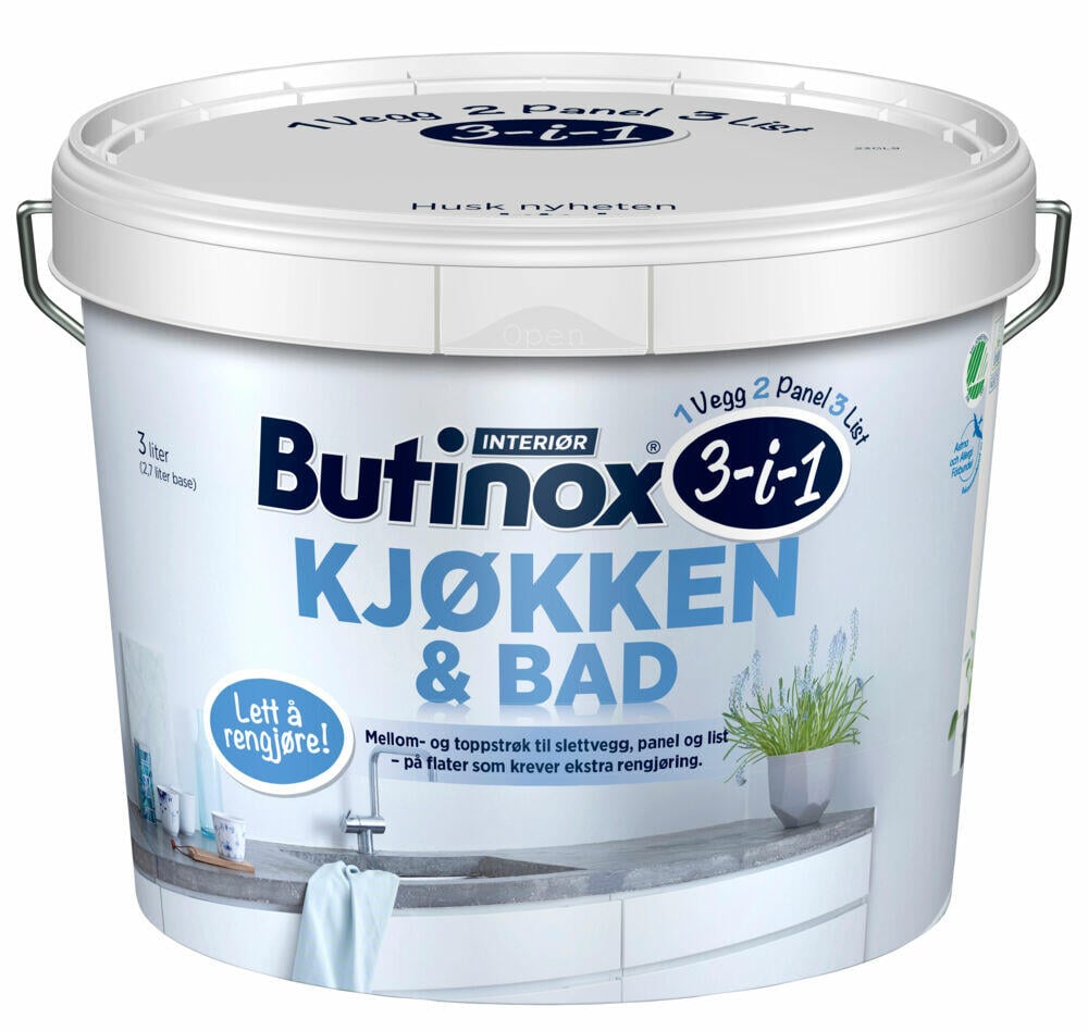 Butinox Interiør Kjøkken&Bad 20/silkematt maling