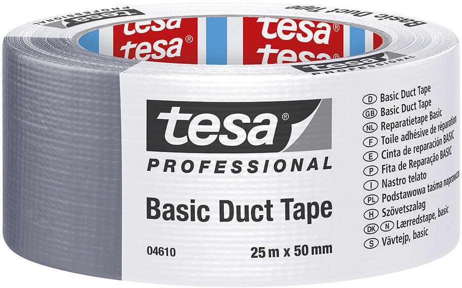 tesa® lerretstape 25m50mm sølv