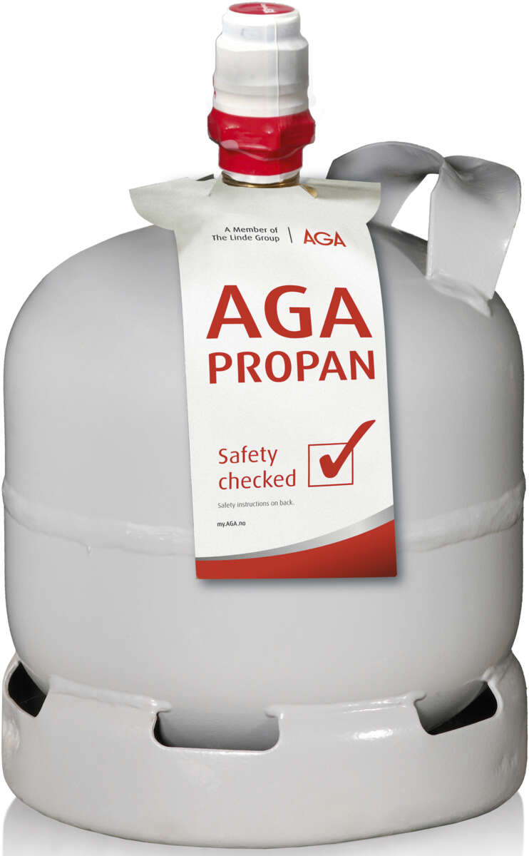 AGA Propan Husholdning tom stålflaske
