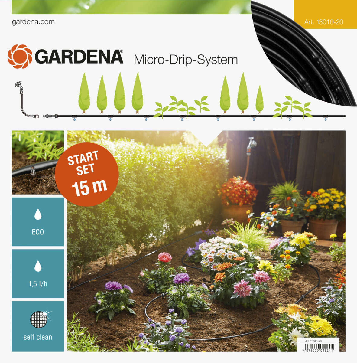 GARDENA startsett for planterader