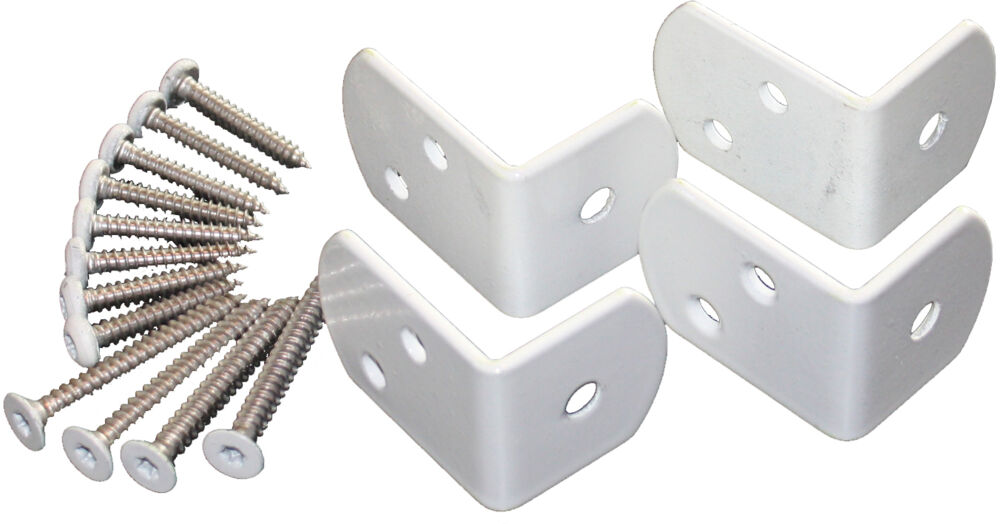 Festebeslag levegg/stakitt 4 pk