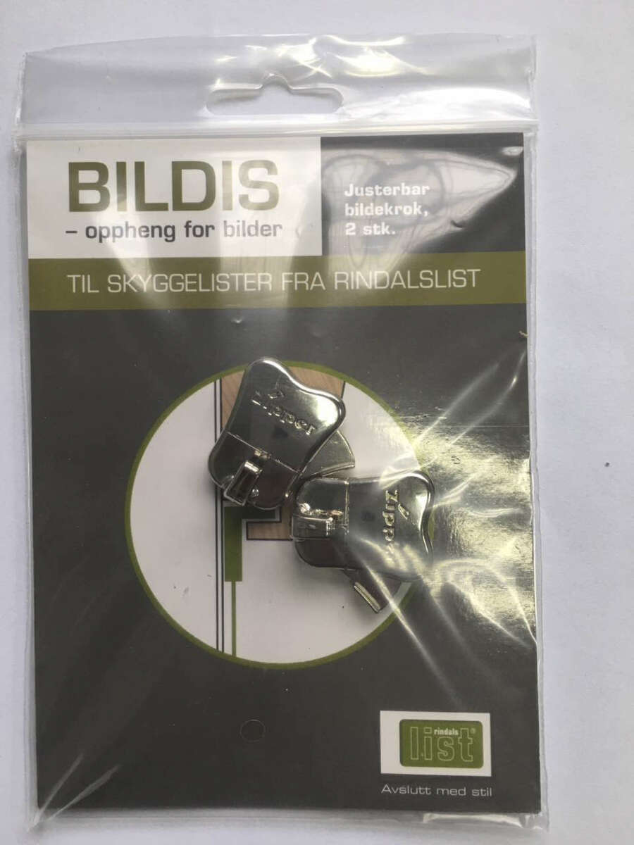 Bildis oppheng kroker til taklist 2-pk