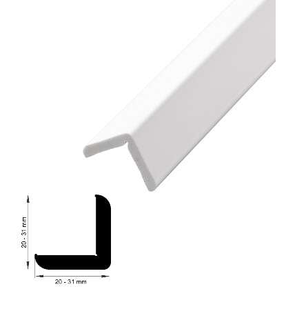 31x31 Vinkellist PVC