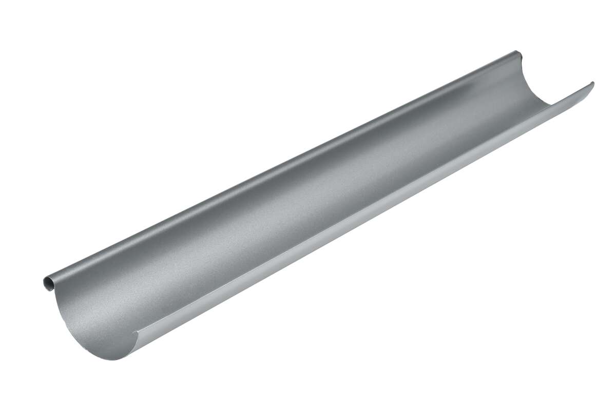 Takrenne stål 125mm 4m silver isola