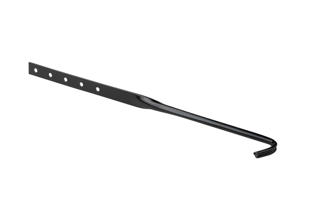 Overligger stål sort isola