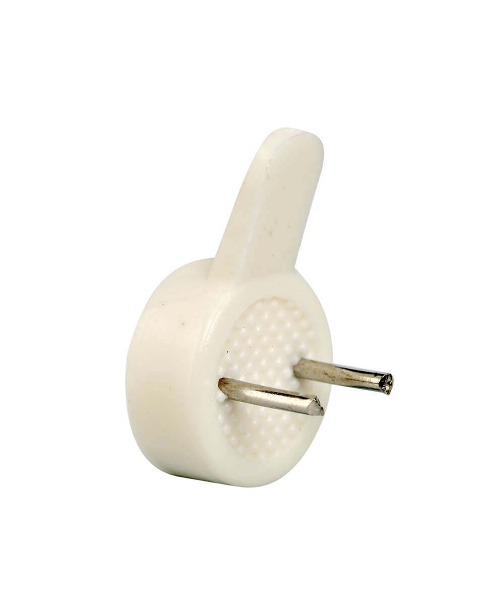 Billedkrog plast hvit RUND 22 1 A6